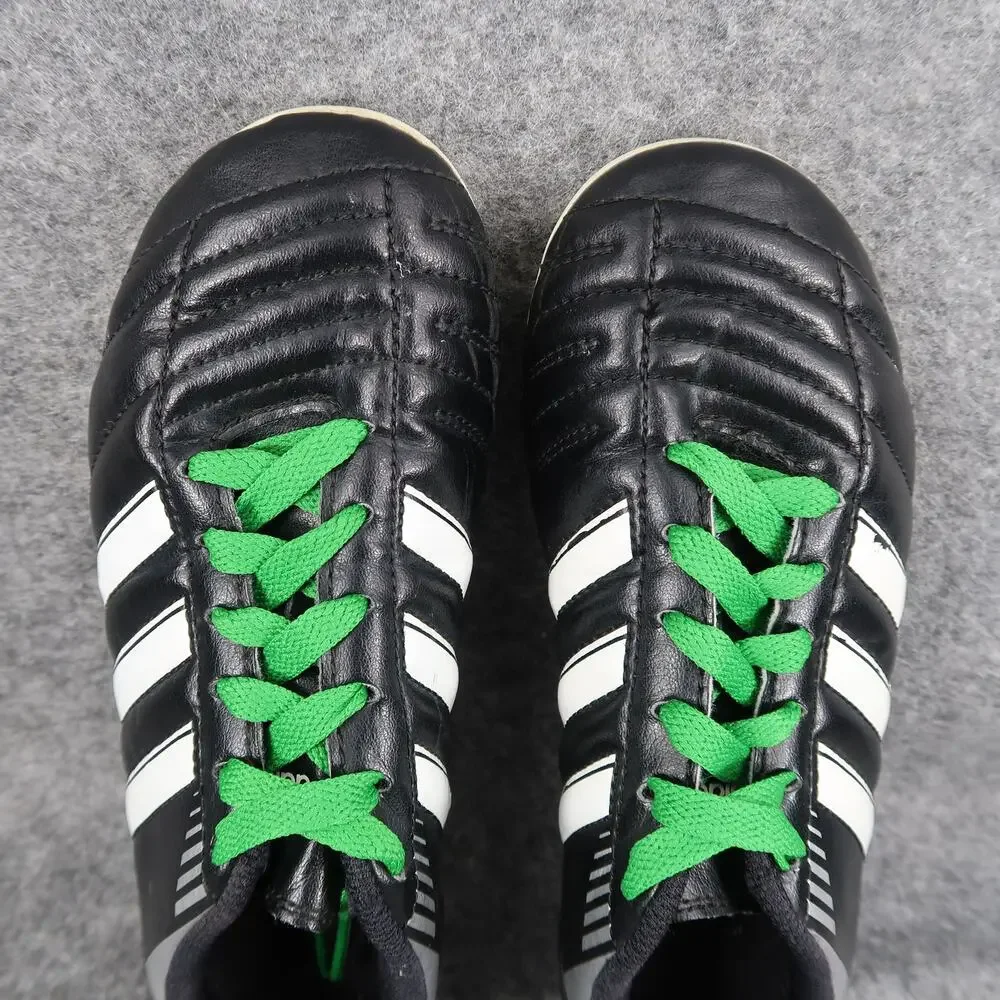 Adidas Shoes Kids 2.5 Soccer Cleats Puntero Black White Sport Athletic Lace Up
